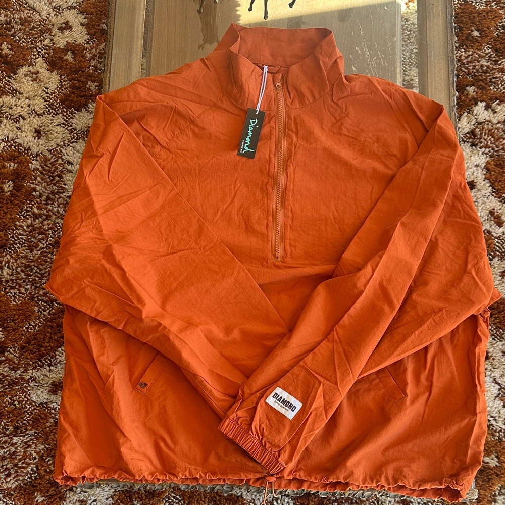 Diamond Supply Co. Burnt Orange Windbreaker